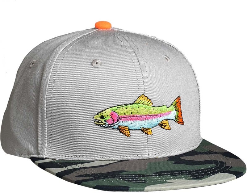 EDTREK Performance Outdoorsman Snapback Truck Hat with Flat Brim - Unique Animal Embroidery - Image 1